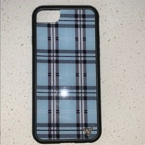 wildflower blue plaid iphone 6/6s case!